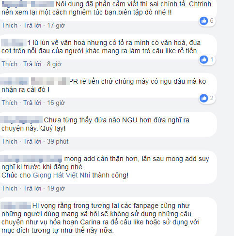 Cư dân mạng phản ứng dữ dội về hình ảnh phản cảm của Giọng hát Việt nhí. Ảnh: FB