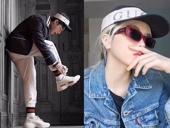 Không những thế, Sơn Tùng và bạn gái tin đồn cũng nhiều lần bị fan bắt gặp dùng chung phụ kiện như nón Gucci hàng hiệu.