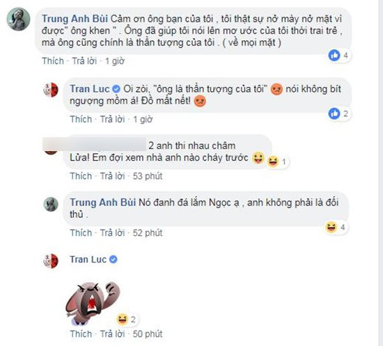 Nghệ sĩ Trung Anh gửi lời cảm ơn người bạn thân của mình.