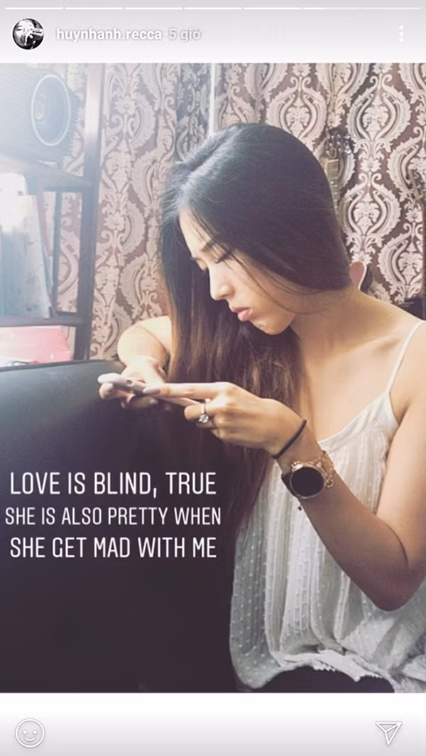 Ban gai Huynh Anh dinh nghi van mang bau vi bung to bat thuong?