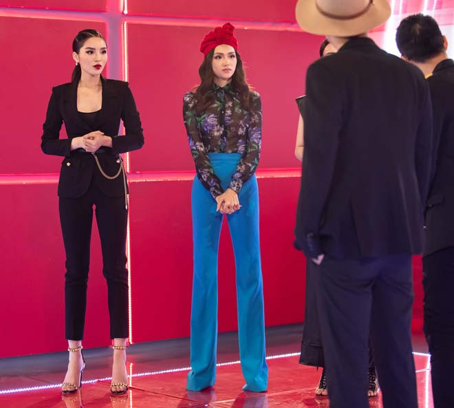 Kiểu tóc cùng cách make up ăn khớp giúp Hoa hậu Kỳ Duyên vô cùng thời thượng.