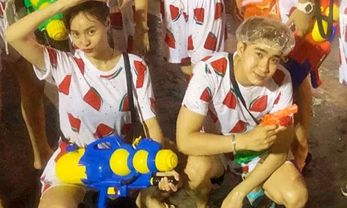 Ảnh Chi Dân và Lan Ngọc ở Thái Lan được chia sẻ.