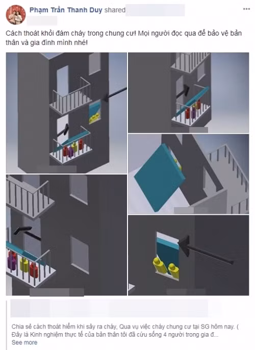 Là nghệ sĩ có sức ảnh hưởng và đông đảo người theo dõi trên mạng xã hội, Thanh Duy cũng không quên chia sẻ kiến thức thoát hiểm khi gặp hỏa hoạn ở chung cư, nhà cao tầng. Tấm lòng mang thông điệp hữu ích tới số đông khiến giọng ca Trái tim Nhân Mã nhận được nhiều sự đồng tình từ khán giả.