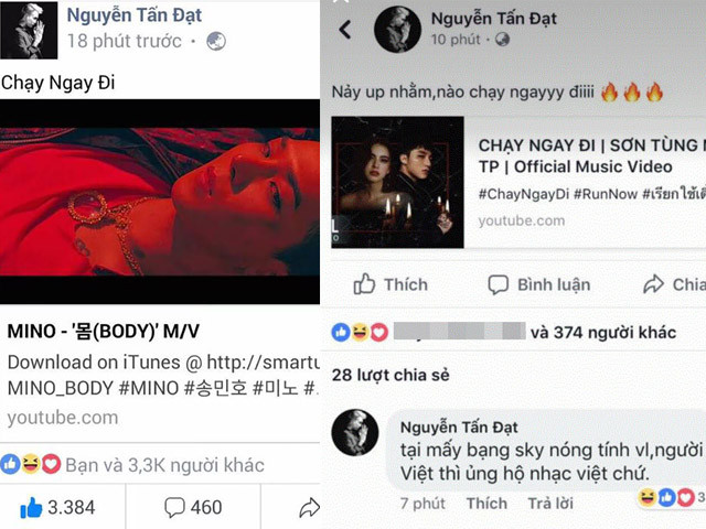 Đạt G "chữa cháy" khi cho biết mình chia sẻ nhầm.