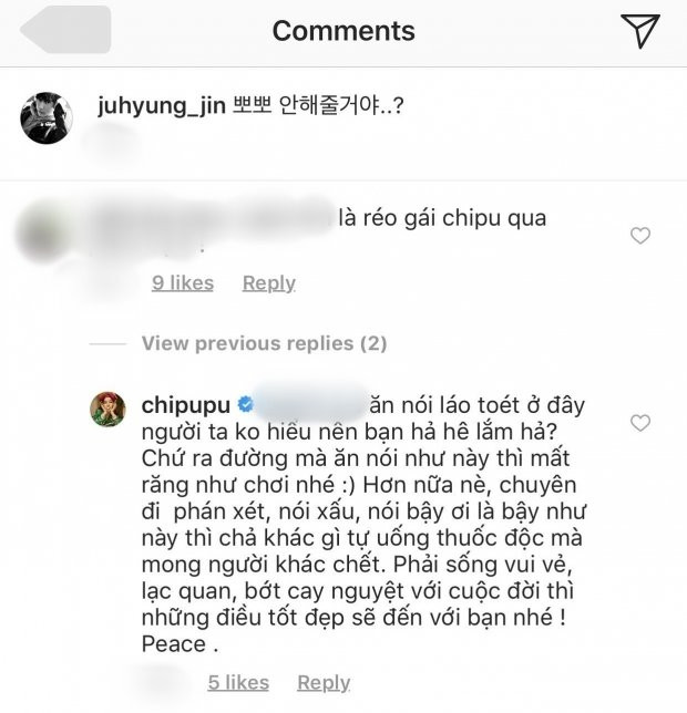 Chi Pu đáp trả cực gắt khi Jin Ju Hyung bị antifan chế giễu.