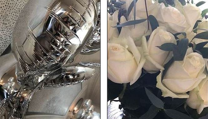 Nhà thiết kế 44 tuổi khoe ảnh chuẩn bị bóng, hoa và rượu mừng ngày đặc biệt.