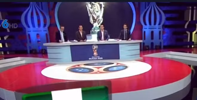 Vào ngày 22/6, không thấy bóng hồng nào ngồi bình luận về bóng đá trên VTV nữa.