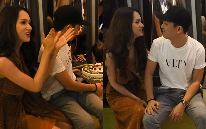 Hương Giang và Trường Giang ngày càng thân thiết sau khi trở thành một cặp trong gameshow Khi đàn ông có bầu.