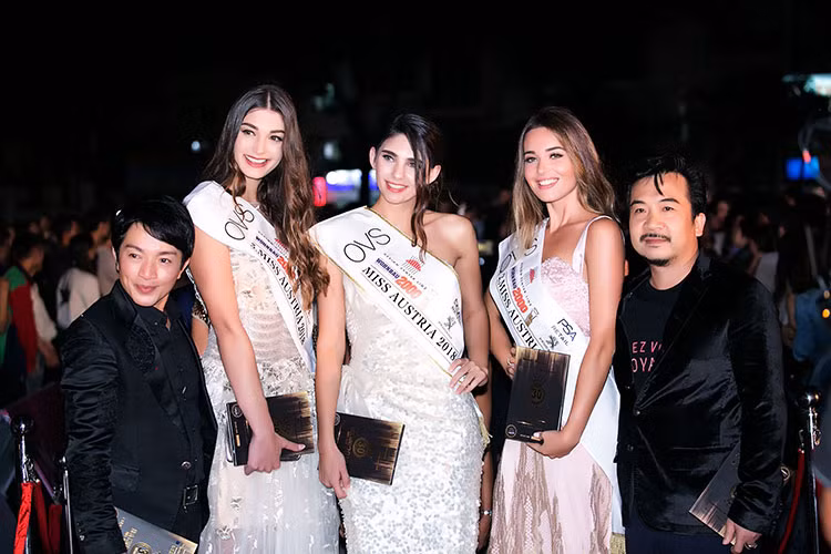 Dàn người đẹp quốc tế cũng tham dự đêm chung kết Hoa hậu Việt Nam 2018.