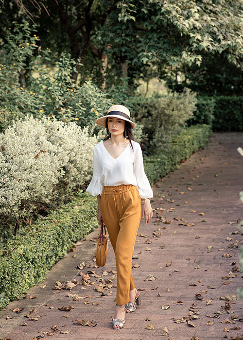 Hình ảnh xinh đẹp của diễn viên Trà My trong bộ ảnh thời trang.