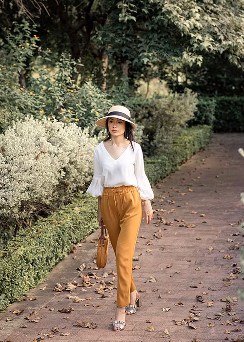 Hình ảnh xinh đẹp của diễn viên Trà My trong bộ ảnh thời trang.