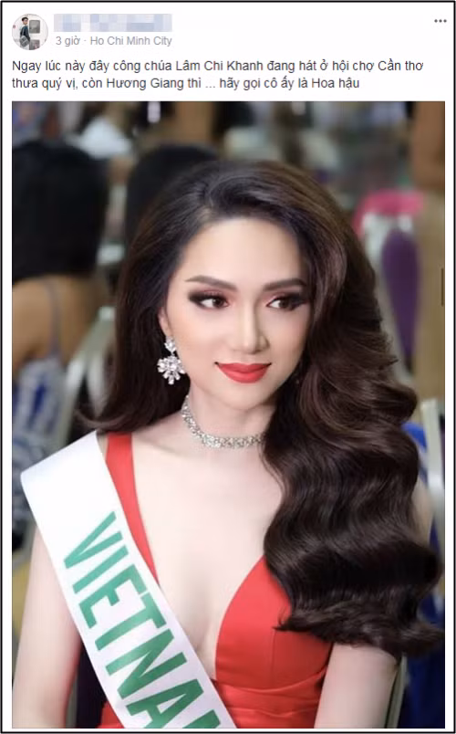 Đăng quang ngôi vị Miss International Queen 2018, tên Hương Giang được hô vang đã đành nhưng trên cộng đồng mạng, “công chúa” Lâm Chi Khanh (Lâm Khánh Chi) còn được người hâm mộ “hò reo” nhiều hơn nữa.