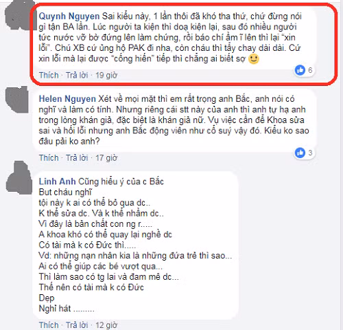 Cộng đồng mạng "dậy sóng" vì lời nhắn của nghệ sĩ Xuân Bắc cho Phạm Anh Khoa sau ồn ào nam ca sĩ bị tố gạ tình.