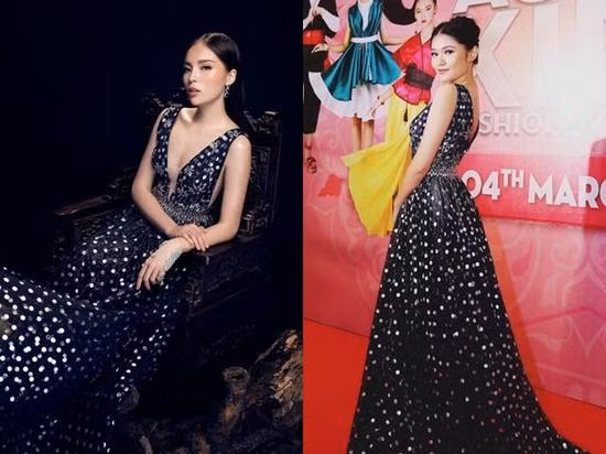 Sao Việt cùng diện một bộ váy nhưng Kỳ Duyên lại có thần thái và kiêu sa hơn hẳn. Trong khi đó, thiếu phụ kiện và kiểu tóc đơn điệu quá mức làm cho Á hậu Thùy Dung hơi nhàm chán và không có gì nổi bật.