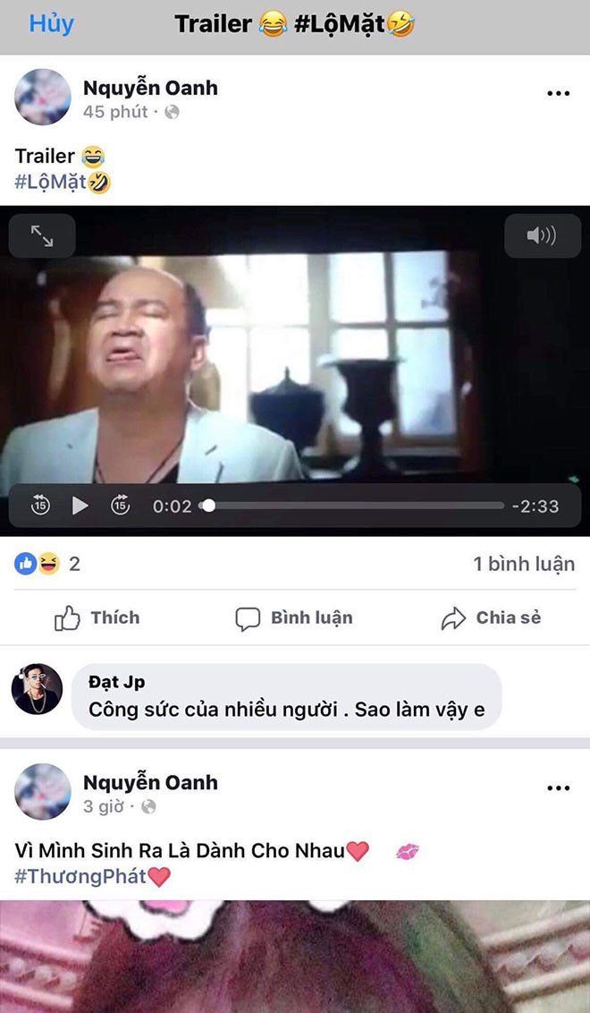 Phim "Lộ mặt" bị quay lén và phát tán trên mạng.