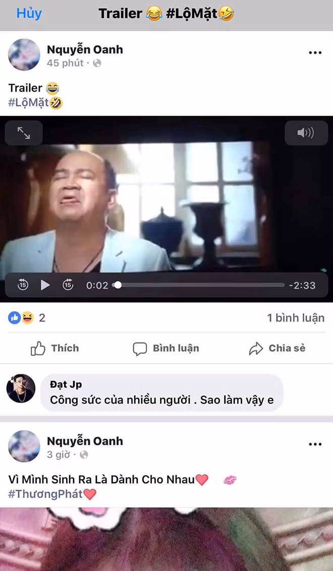 Phim "Lộ mặt" bị quay lén và phát tán trên mạng.