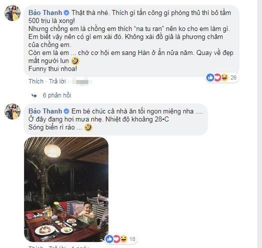 Nữ diễn viên Bảo Thanh đáp trả khi bị cư dân mạng hỏi về việc vòng một "biến mất".