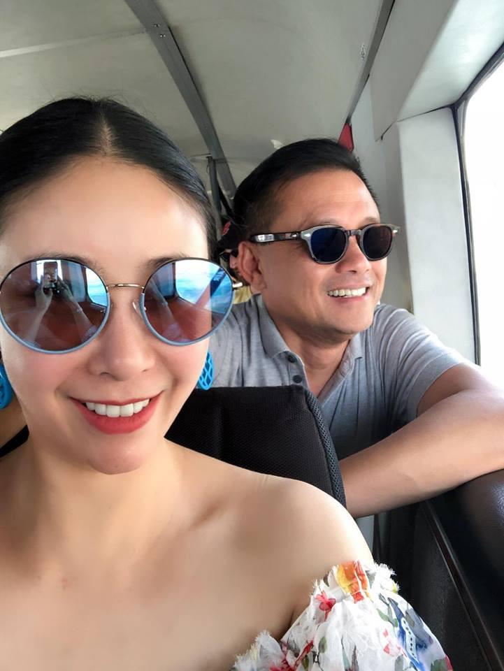 Theo chia sẻ của người đẹp, chị cùng ông xã có chuyến đi công tác kết hợp với nghỉ dưỡng ở Canada.