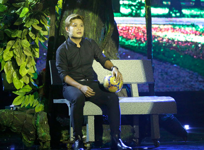 Nguyễn Văn Chung trong chương trình Gia đình nghệ thuật.