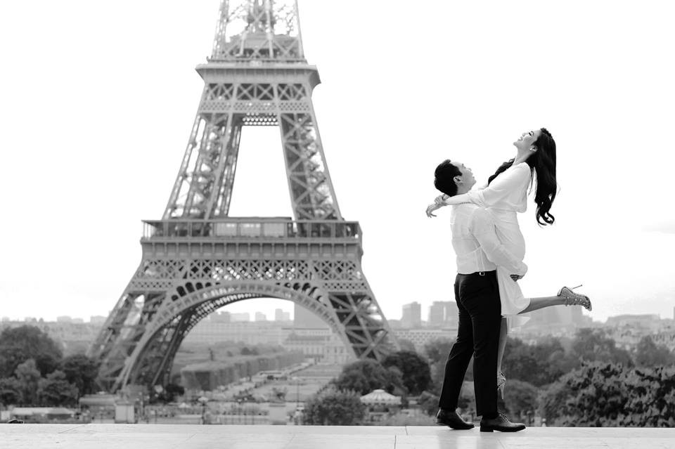 Lan Khue khoe anh lang man ben John Tuan Nguyen truoc dam cuoi