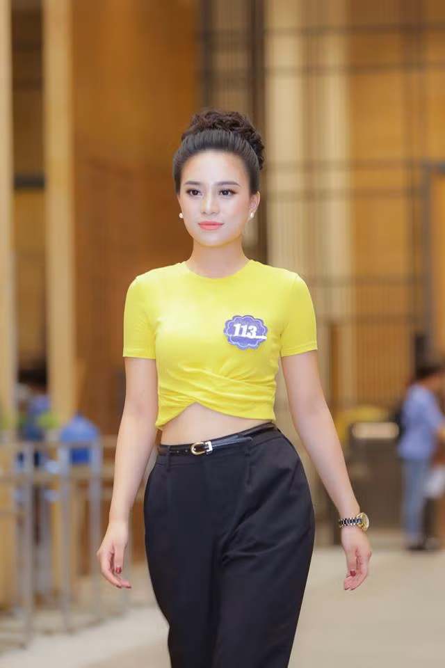 Thí sinh Hoa hậu Biển Việt Nam toàn cầu tập luyện cho đêm chung kết. Ảnh: Hoa hậu Biển VN toàn cầu