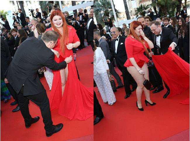 Ngay sau khi sự việc người mẫu tuột váy bị lan truyền trên mạng, nhiều người cho rằng đây không phải là tai nạn mà thực chất là chiêu trò để được nổi tiếng của Yulia Rybakova bởi mảnh vải đuôi váy khá mỏng manh, lỏng lẻo. Và việc người đàn ông đứng rất đúng chỗ bị cho là kế hoạch đã được dàn dựng.