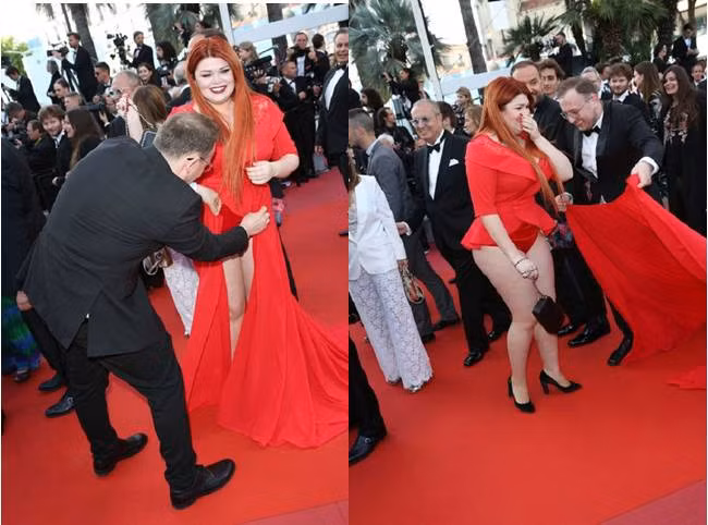 Ngay sau khi sự việc người mẫu tuột váy bị lan truyền trên mạng, nhiều người cho rằng đây không phải là tai nạn mà thực chất là chiêu trò để được nổi tiếng của Yulia Rybakova bởi mảnh vải đuôi váy khá mỏng manh, lỏng lẻo. Và việc người đàn ông đứng rất đúng chỗ bị cho là kế hoạch đã được dàn dựng.