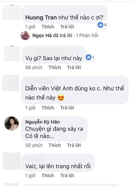 Nhiều bạn bè đồng nghiệp đã vào hỏi thực hư câu chuyện. Một khán giả đã tag bà xã của Việt Anh vào.