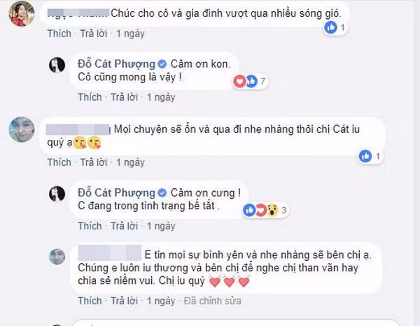 Fan bình luận động viên Cát Phượng – Ảnh: FBNV