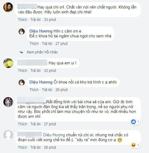 Cư dân mạng đồng tình với cách giải quyết của Diệu Hương.