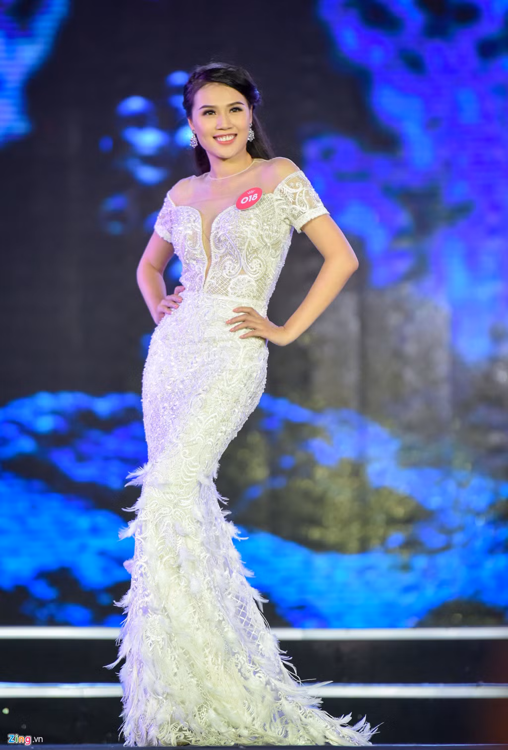 Thí sinh Chu Thị Minh Trang, sinh năm 1993, quê Hải Phòng, thuộc nhóm thí sinh có chiều cao dưới 1,7 m.