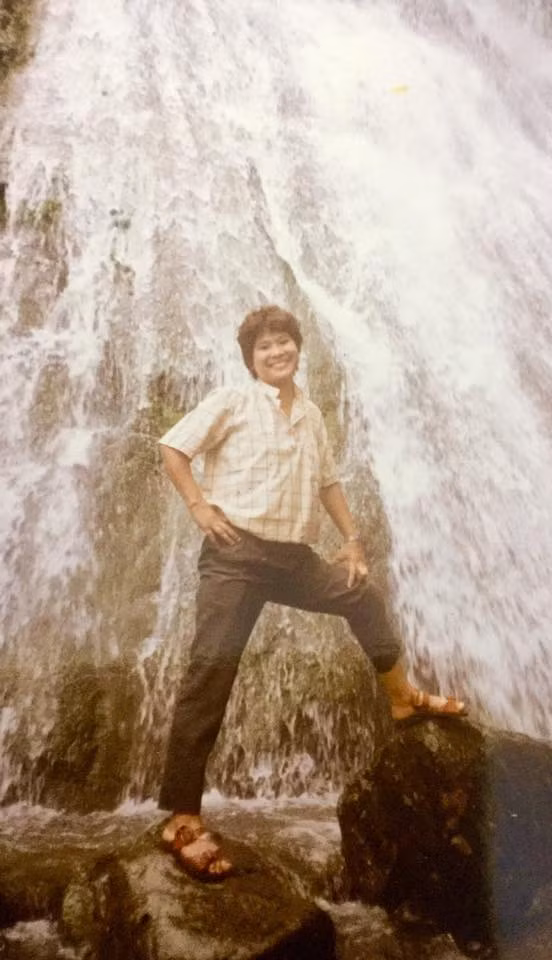 Hình ảnh kỷ niệm của nữ nghệ sĩ khi đến Tam Đảo năm 1987.