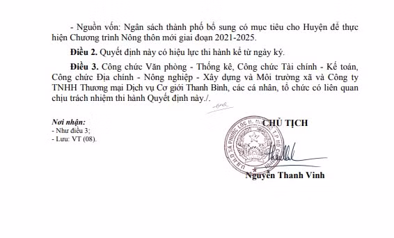 TP HCM: Cty Cơ giới Thanh Bình được UBND xã Phước Lộc chỉ định 5 gói thầu - Hình 3 TP HCM: Cty Co gioi Thanh Binh duoc UBND xa Phuoc Loc chi dinh 5 goi thau-Hinh-3