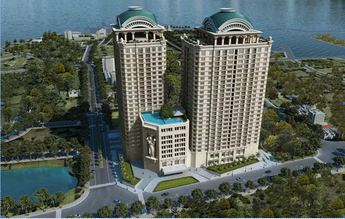 D'. Le Roi Soleil là dự án căn hộ duy nhất trên bán đảo Quảng An sở hữu sổ đỏ vĩnh viễn.