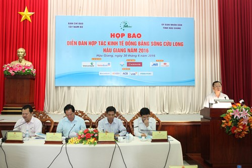 Diễn đàn Hợp tác kinh tế đồng bằng sông Cửu Long - Hậu Giang 2016 (MDEC năm 2016) là cơ hội hợp tác phát triển cho Hậu Giang và vùng Đồng bằng sông Cửu Long.