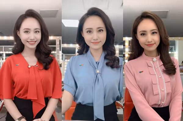 Với áo, người đẹp từng lọt Top 12 cuộc thi Hoa khôi Du lịch Việt Nam 2017 phối với chân váy bút chì, chân váy xòe hoặc quần dài.