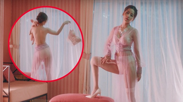 Tuy nhiên, hở bạo quá mức lại khiến hình ảnh Chi Pu ngày càng xấu đi. Ảnh: Instagram nhân vật.