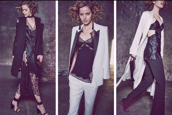 Không chỉ giới hạn trong không gian riêng tư, trang phục phòng the ngày càng lôi cuốn chị em. Thời trang đồ ngủ thường được thiết kế hai dây mỏng manh, chất liệu chiffon hay satin, phom dáng tối giản kết hợp những chi tiết cut out, viền ren tôn lên vẻ gợi cảm của phái đẹp.