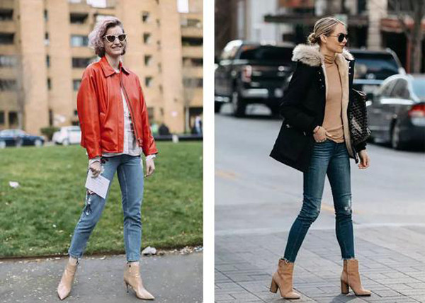 Nếu bạn không cao nhưng chân thẳng, nên đi bốt cổ ngắn phối với quần tây ống côn, phom dáng gọn gàng. Nếu chân thon đẹp, bạn gái có thể chọn quần ôm.