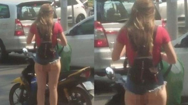 Thoát được mác rách rưới “cái bang” nhưng mẫu quần lại khiến người nhìn “nóng mắt” bởi không che nổi vòng ba.