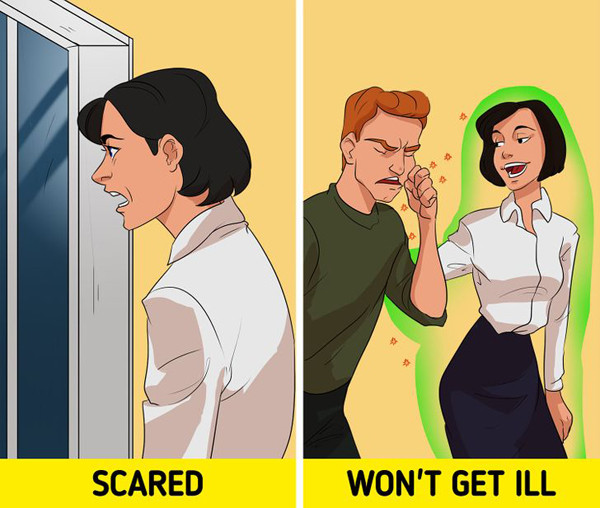 Tăng cường hệ miễn dịch. Phân tích ở những người xem phim kinh dị, các nhà nghiên cứu đến từ Đại học Coventry nhận thấy, cảm giác sợ hãi khiến các tế bào bạch cầu được kích hoạt. Trong khi đó, bạch cầu là loại tế bào giúp cơ thể ngăn ngừa bệnh tật, tự sửa chữa cơ thể.