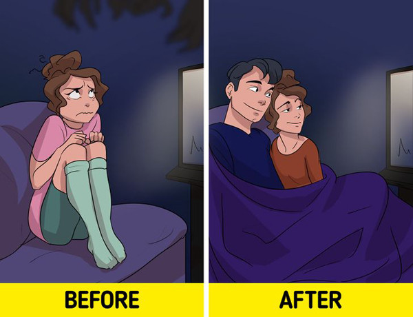 Nỗi sợ ràng buộc bạn với người khác. Khi cảm thấy sợ hãi, oxytocin sẽ được giải phóng. Đây thực chất là một loại hormone giúp bạn xây dựng mối quan hệ với những người xung quanh. Nguyên nhân của tình trạng bắt nguồn từ việc mỗi cá thể đều có bản năng sinh tồn. Khi gặp nguy hiểm, chúng ta có xu hướng kết hợp với nhau để cùng vượt qua.