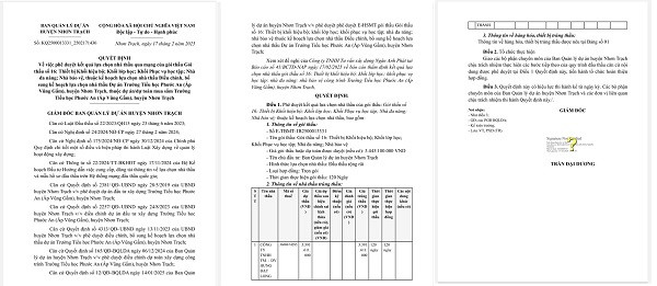 Dong Nai: Ai cung cap thiet bi cho truong Tieu hoc Phuoc An - Nhon Trach?