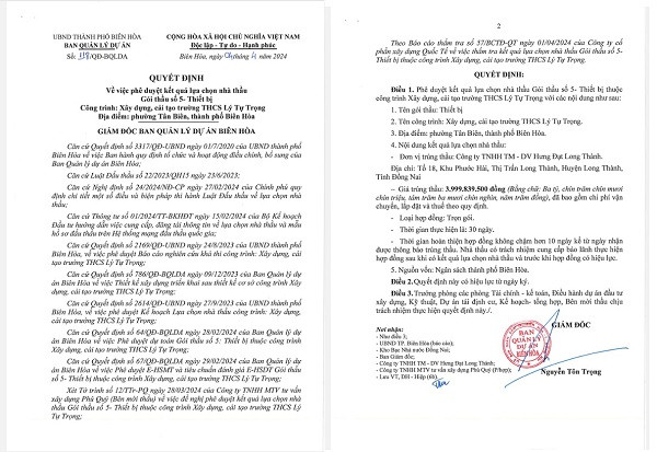 Dong Nai: Ai cung cap thiet bi cho truong Tieu hoc Phuoc An - Nhon Trach?-Hinh-2