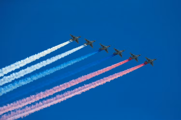 Khác với nhiều quốc gia khác thường tổ chức duyệt binh vào ngày lập quốc, Nga lại kế thừa truyền thống từ thời Liên Xô và tổ chức duyệt binh vào ngày chiến thắng Phát xít Đức ở châu Âu. Nguồn ảnh: BI.