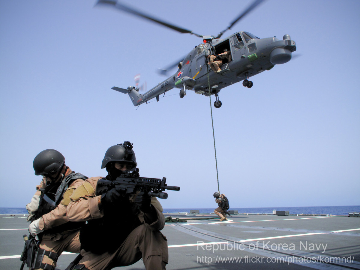 Đơn vị Cheonghae quy tụ những thành phần quân nhân thiện chiến và gan dạ nhất trong quân đội Hàn Quốc, được huấn luyện đặc biệt theo giáo trình do nước này tự biên soạn nên có lối tác chiến rất đặc trưng. Nguồn ảnh: Chosul.