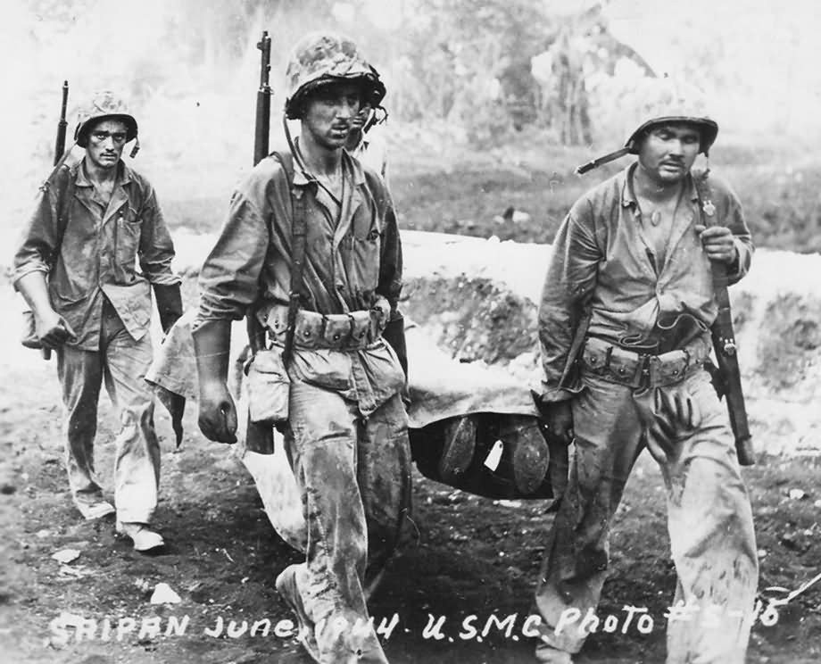 Với sức mạnh hoả lực đủ để nghiền nát mọi cụm đề kháng của Nhật trên đảo Saipan, Mỹ chỉ có chưa tới 3500 lính thiệt mạng và khoảng 10.000 lính bị thương. Nguồn ảnh: BI.