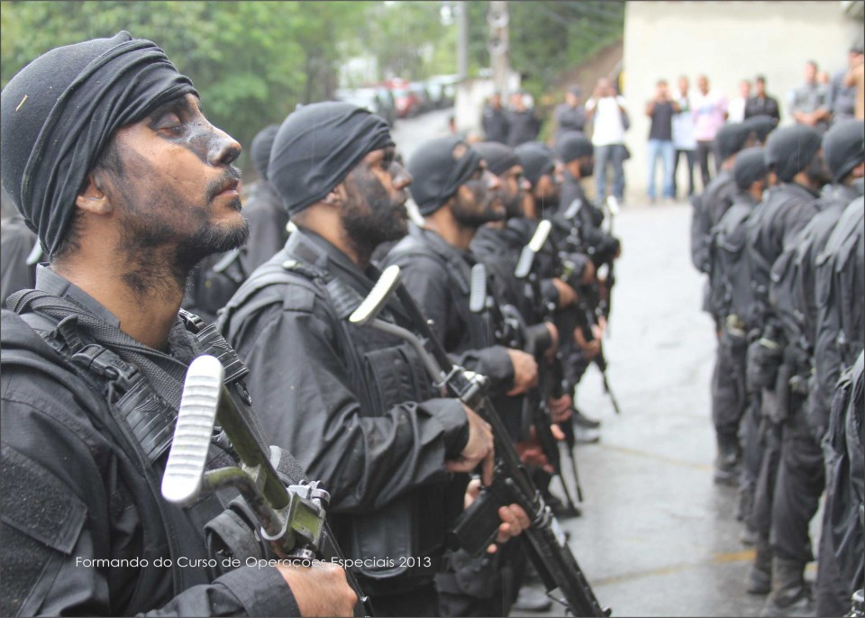 BOPE có tên đầy đủ Batalhão de Operações Policiais Especiais - dịch ra nghĩa là " Tiểu đoàn cảnh sát đặc nhiệm". Đây là một đơn vị chiến thuật của cảnh sát bang Rio de Jainero ở Brazil. Nguồn ảnh: QQ.