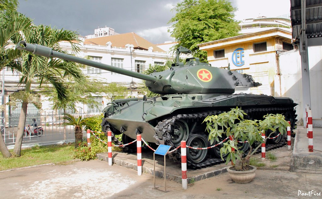 Sau khi được ta thu giữ làm chiến lợi phẩm, lực lượng xe tăng M41 đã được đưa vào kho và được coi là lực lượng thiết giáp dự bị. Cũng giống với xe tăng chiến lợi phẩm M48, rất nhiều xe tăng M41 đã được ta sử dụng trong Chiến tranh Biên giới Tây Nam năm 1979. Nguồn ảnh: Flickr.