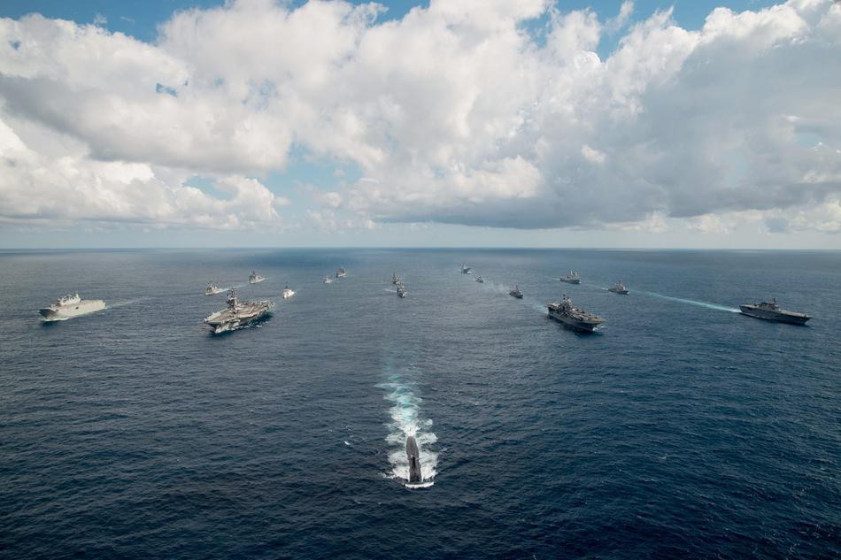 Các quốc gia tham gia Talisman Sabre năm nay bao gồm Australia, Mỹ, Anh, Canada, New Zealand và Nhật Bản. Tổng cộng các quốc gia này cử 34.000 thuỷ thủ và Thuỷ quân Lục chiến góp mặt trong cuộc tập trận chung này. Nguồn ảnh: Sina.